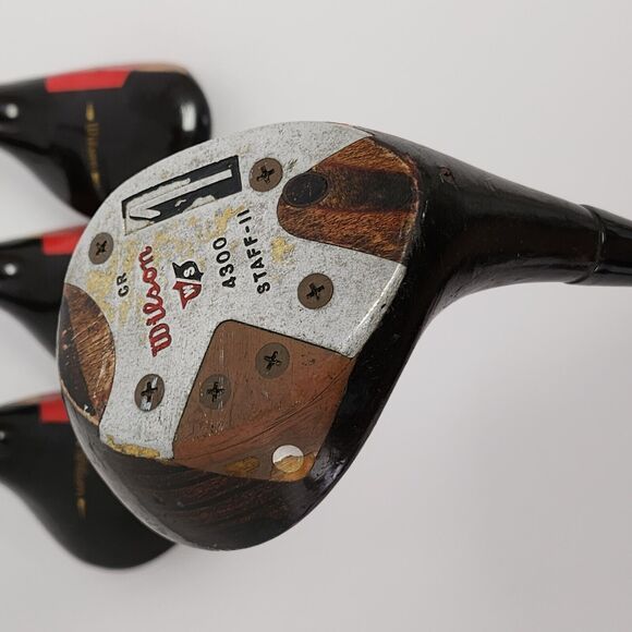 Vintage Wilson Staff-II 4300 Strata Block Wood Set 1,3,4,5 Regular Steel RH Fair - Picture 8 of 16